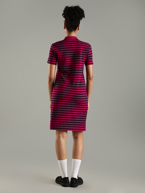 tommy hilfiger purple dress Tommy Hilfiger Purple DRESS COLD SHOULDER SLEEVE SOFT STRETCHY RED Size 14