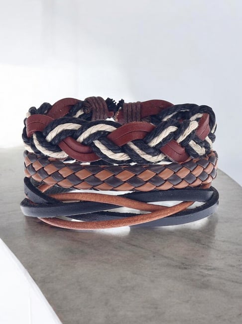 Braided Leather Bracelet Diy Male Bracelet Assorted Men's Leather