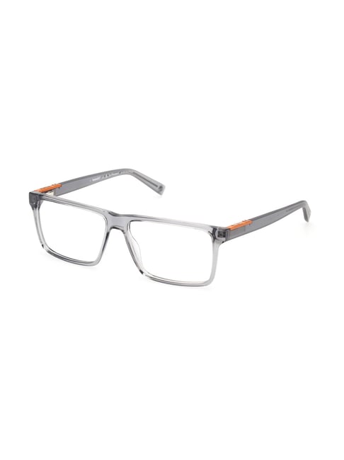 Timberland Grey Rectangular Eye Frames For Men