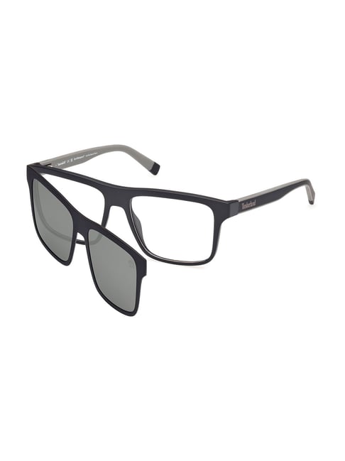 Timberland Black Rectangular Eye Frames For Men