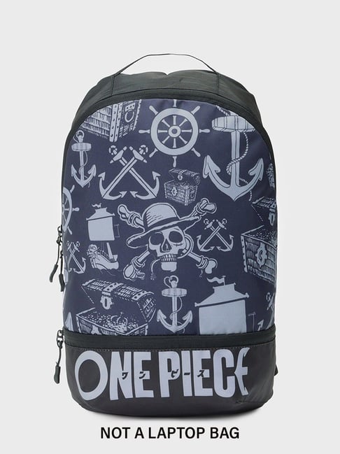Bewakoof Unisex Black One Piece Printed Small Backpack