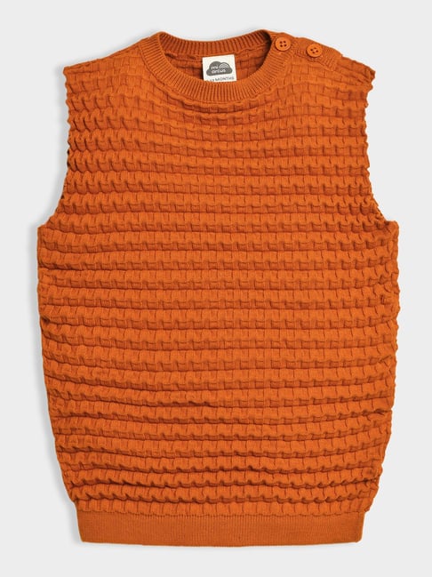 Miarcus Kids Orange Cotton Regular Fit Sweater-picture-25