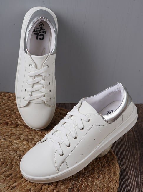 Carlton London Women's White & Grey Sneakers-picture-18