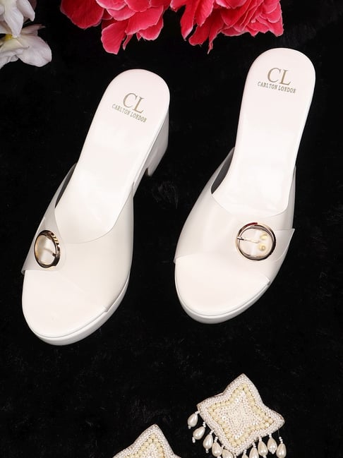 Carlton London Women's White Casual Sandals-picture-42