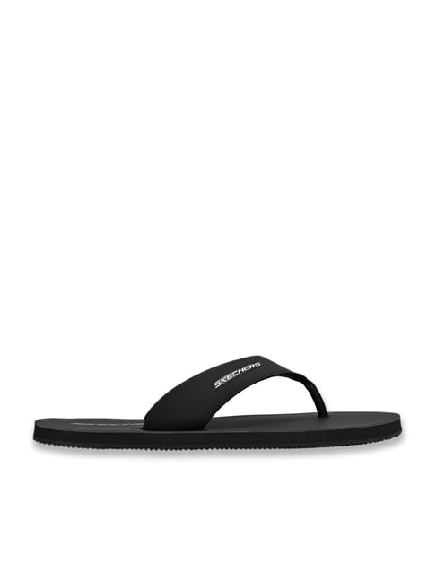 Skechers Men's COURTWALD INDIA Black Casual Flip Flops