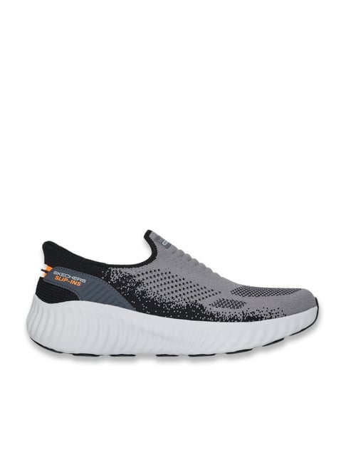 Skechers Men's GO RUN NOW - BRIAR Charcoal SLIP INS Running Shoes
