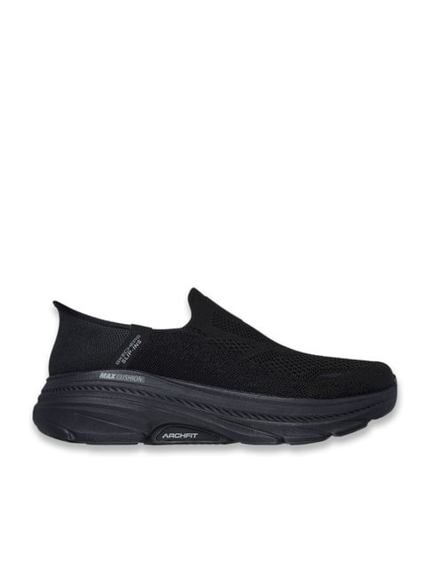 Skechers Men's MAX CUSHIONING ARCH FIT 2.0 Black SLIP INS Running Shoes
