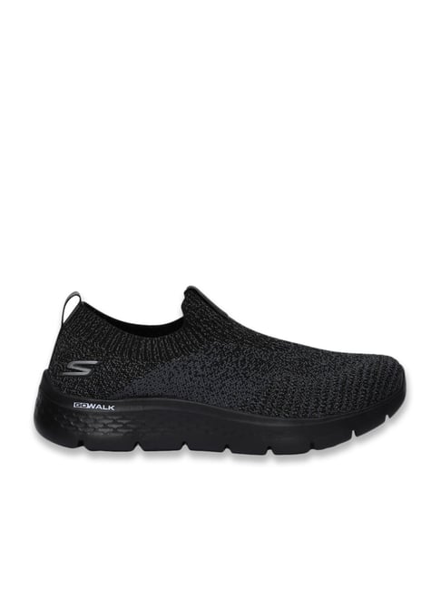 Skechers Men's GO WALK FLEX Jet Black Walking Shoes