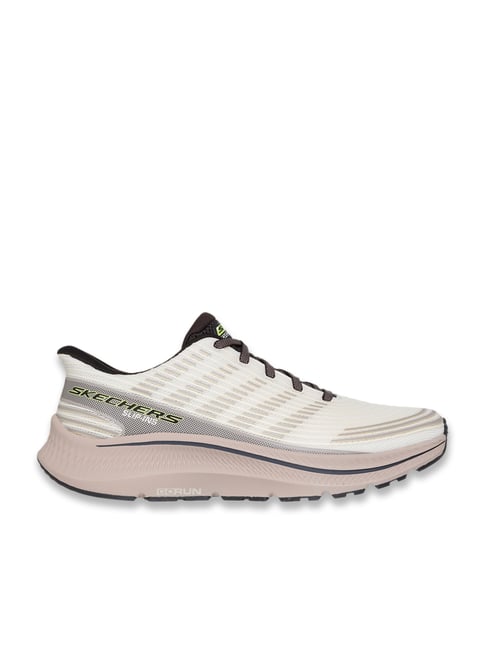 Skechers Men's GO RUN CONSISTENT 2.0 - SENNA Taupe SLIP INS Running Shoes