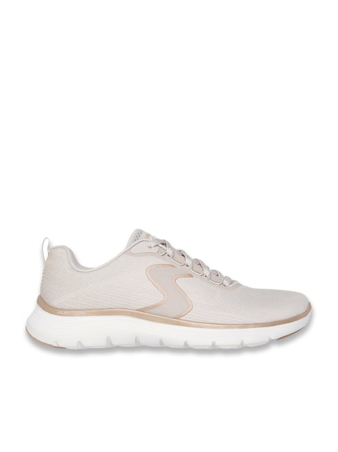 Skechers Women's FLEX APPEAL 5.0-LUXE GLOW Natural Lace Up Casual Sneakers-picture-13