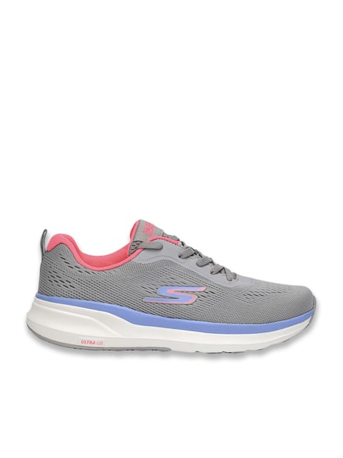 Skechers Women's GO RUN RIDE Grey Running Shoes