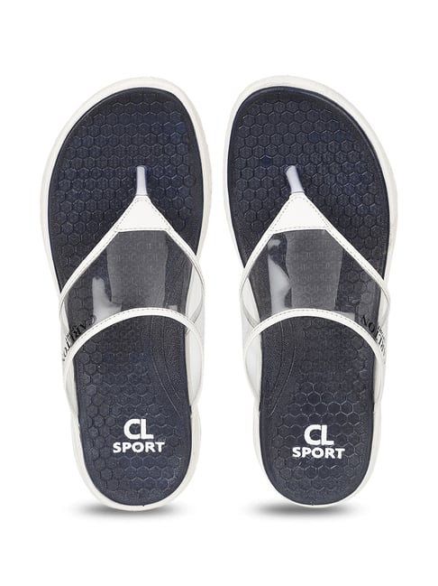 Carlton London Women's Navy & White Flip Flops-picture-22