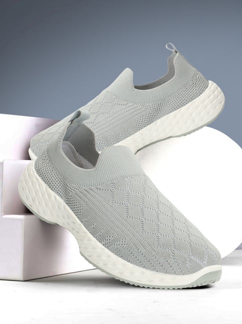 Carlton London Women's Light Grey Slip-On Shoes-picture-13