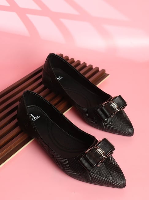 Carlton London Women's Black Ballerina Shoes-picture-25