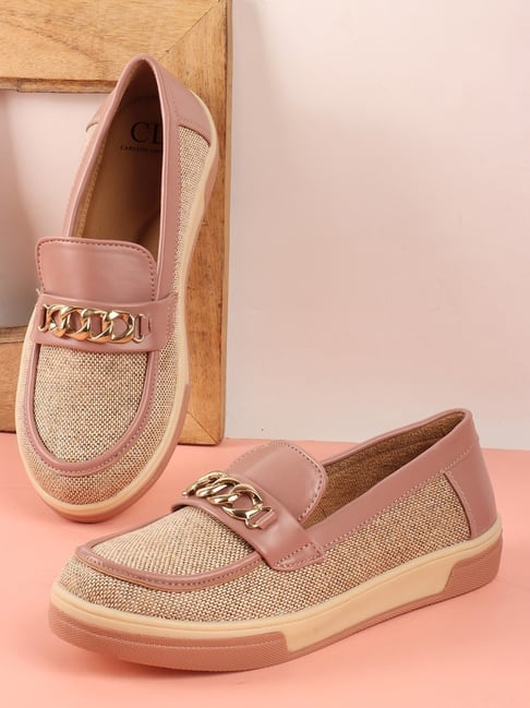 Carlton London Women's Peach Loafers-picture-39