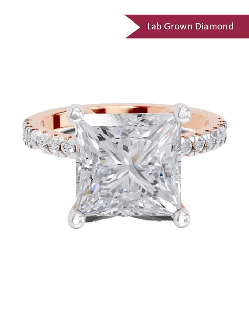 Sparkles Lab Grown Diamond 14k (585) Rose Gold Ring for Women