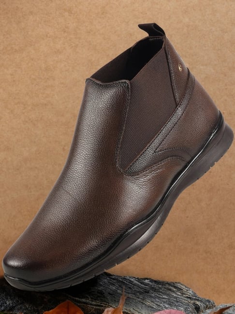 Mochi Men's Brown Chelsea Boots
