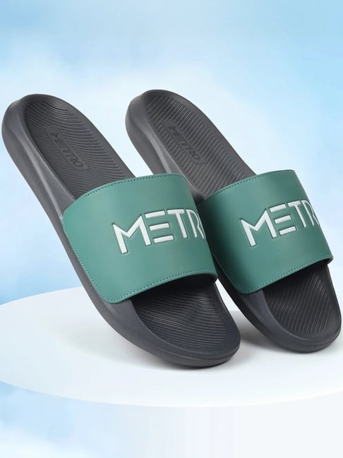 Metro Men's Green Slides