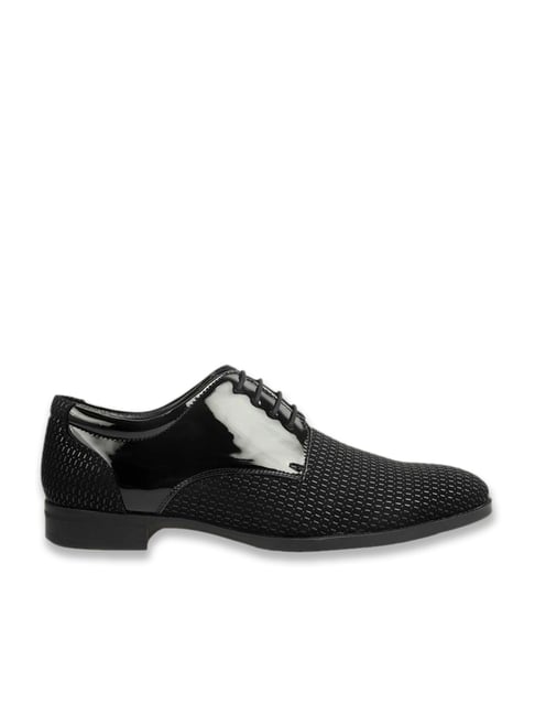 Metro Men's Black Oxford Shoes-picture-36