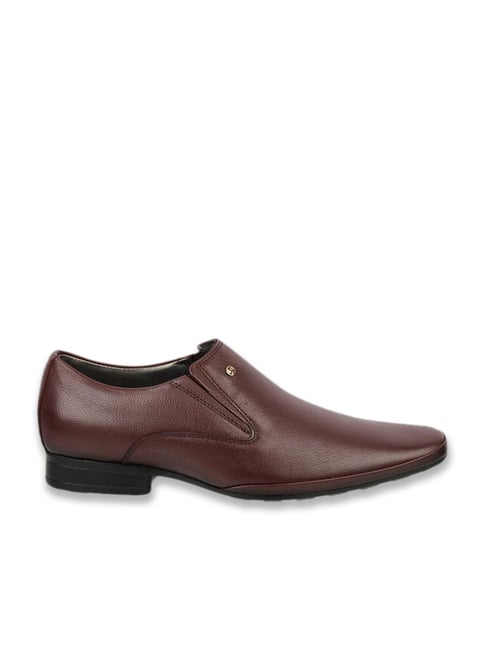 Mochi Men's Brown Slip-On Shoes