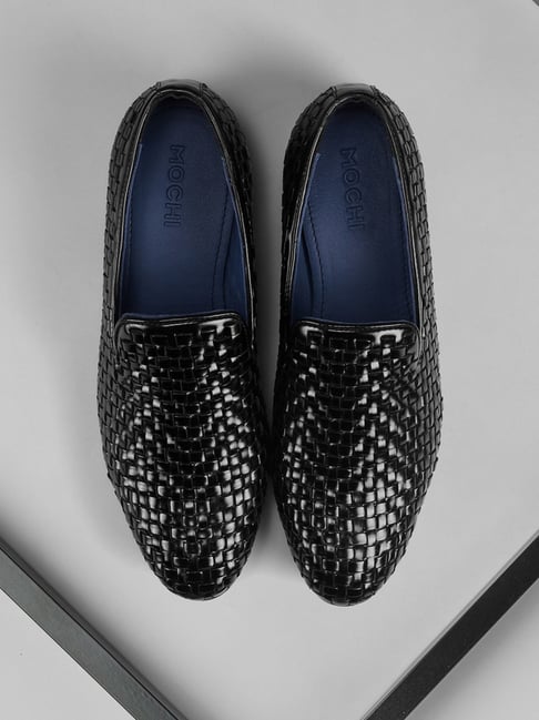Mochi Men's Black Loafers-picture-41