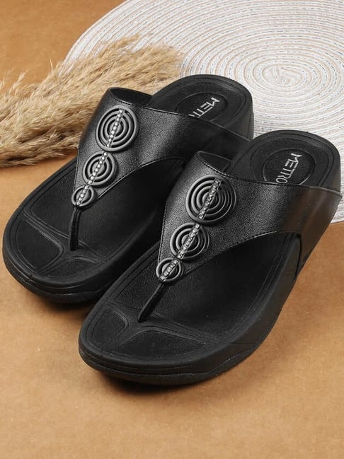 Metro Women's Black Casual Sandals-picture-21