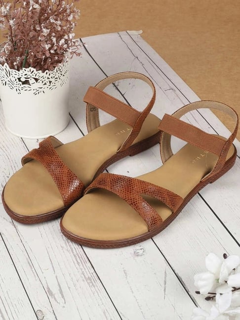 Metro Women's Tan Sling Back Sandals-picture-32