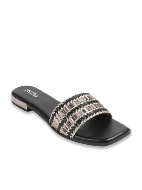 Metro Women's Black Casual Sandals-picture-42
