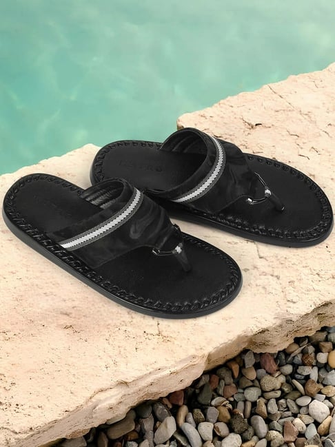 Metro Men's Black Casual Sandals-picture-41