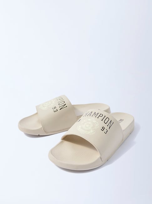SOLEPLAY by Westside Off-White Typographic Pool Slides-picture-18