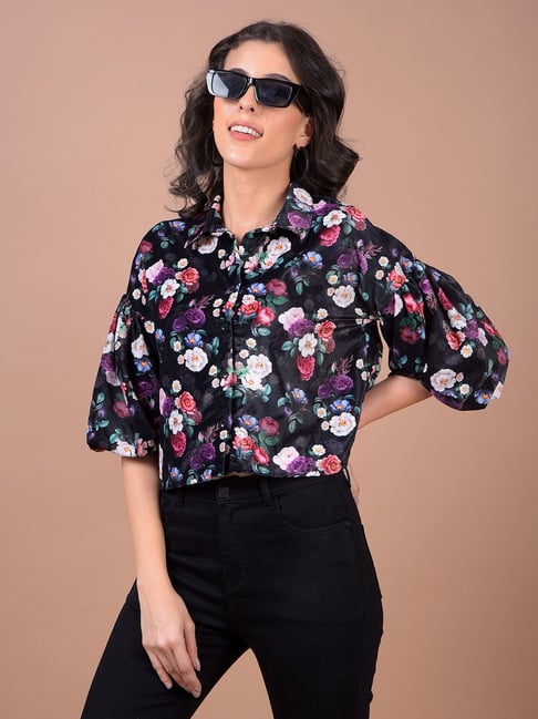 Crimsoune Club Multicolor Floral Print Shirt-picture-32