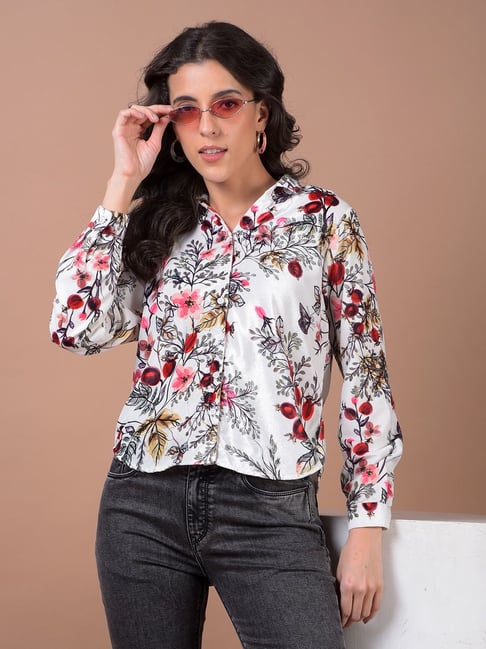 Crimsoune Club Multicolor Floral Print Shirt-picture-34