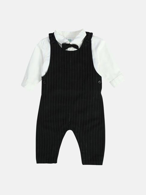Miniklub Boys Black Regular Fit Woven Clothing Set