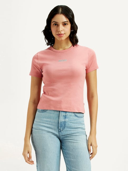 Levi's Women's Typography Slim Fit T-Shirt-picture-47