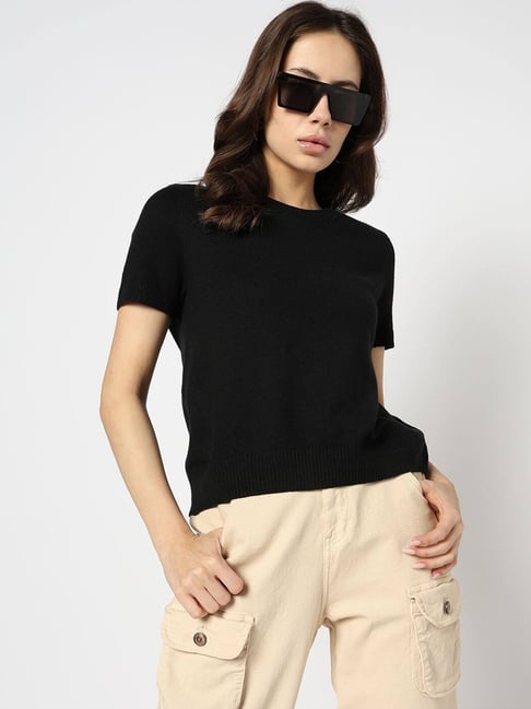 GAP Black Blended Solid Top-picture-37