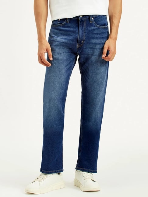 Levi's 505 Indigo Cotton Regular Fit Jeans
