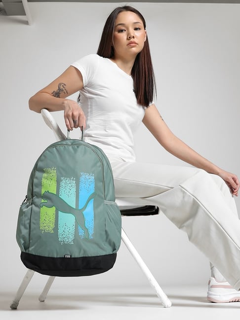 Puma Adventure Green Moon Printed Backpack