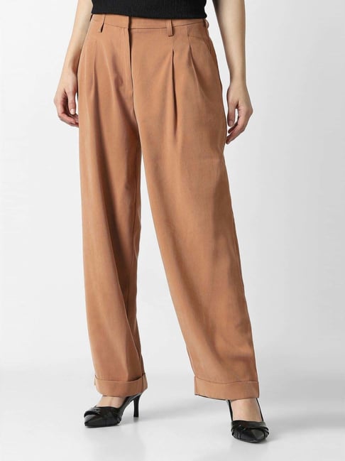 Van Heusen Brown Regular Fit Trousers-picture-40