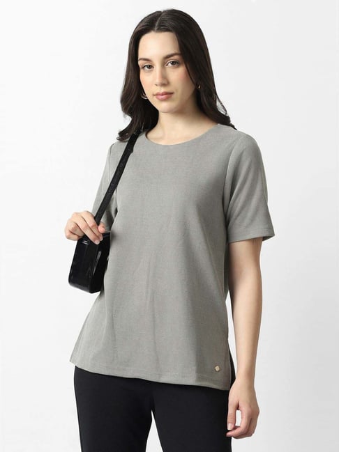 Van Heusen Grey Regular Fit T-Shirt-picture-44