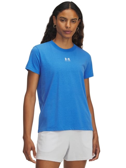 Under Armour Blue Regular Fit Sports T-Shirt-picture-27