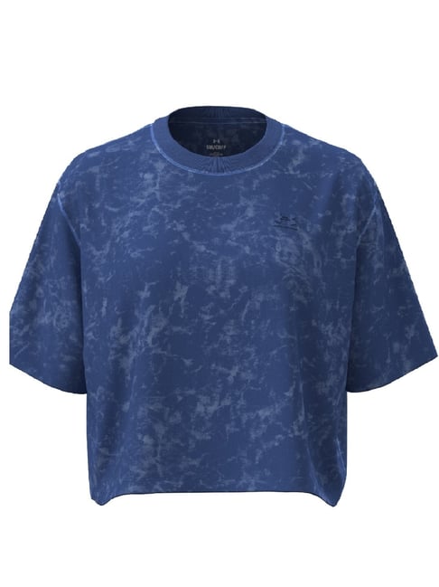 Under Armour Blue Regular Fit Printed Sports T-Shirt-picture-41