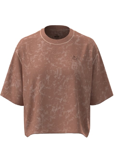 Under Armour Pink Regular Fit Printed Sports T-Shirt-picture-23