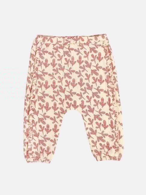 Miniklub Girls Off White Regular Fit Knitted Bottom