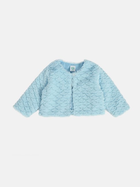 Miniklub Girls Blue Regular Fit Knitted Shrug