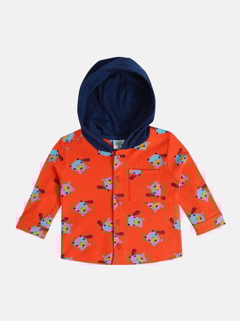 Miniklub Boys Orange Regular Fit Knit Shirt