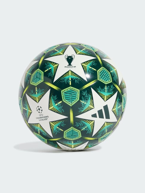 adidas Green & White UCL TRN Football - 5
