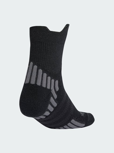 adidas Black Performance Training Striped Mid Socks - M-picture-12