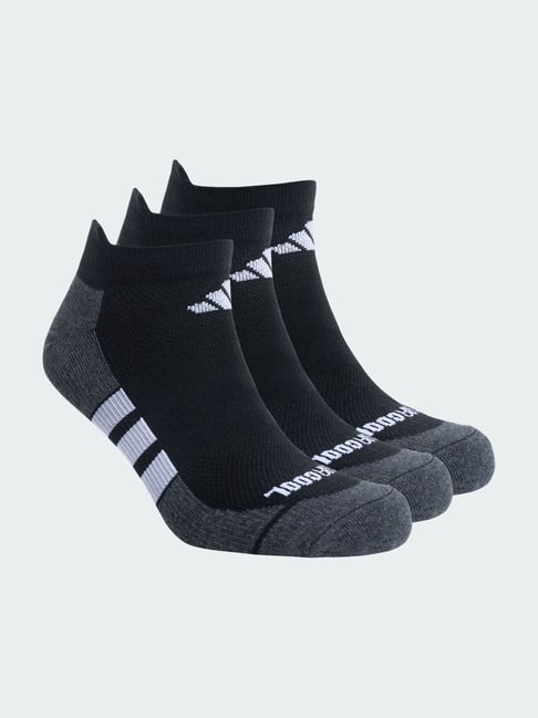 adidas Black PRF LGHT Color Block Ankle Socks Pair of 3 - L-image-18