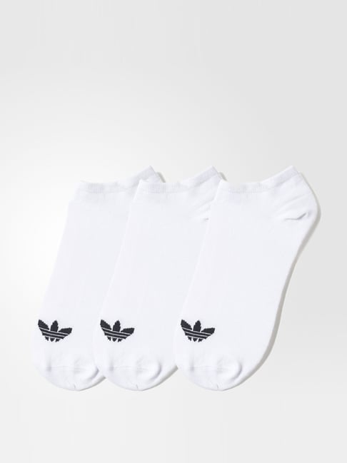 Adidas Originals White Low Cut Liner Socks Pair of 3 - XS-picture-25