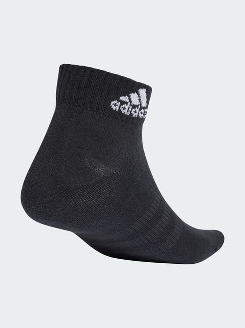 adidas Grey Striped Ankle Socks Pair of 3 - M-picture-40